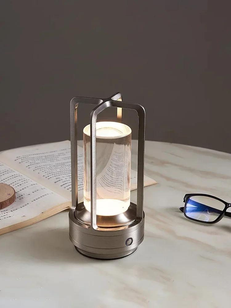 Nachtlicht Schwarz Gold Silber Tischlampe Touch USB-Laden Umgebungslicht Geeignet für Schlafzimmer Wohnzimmer