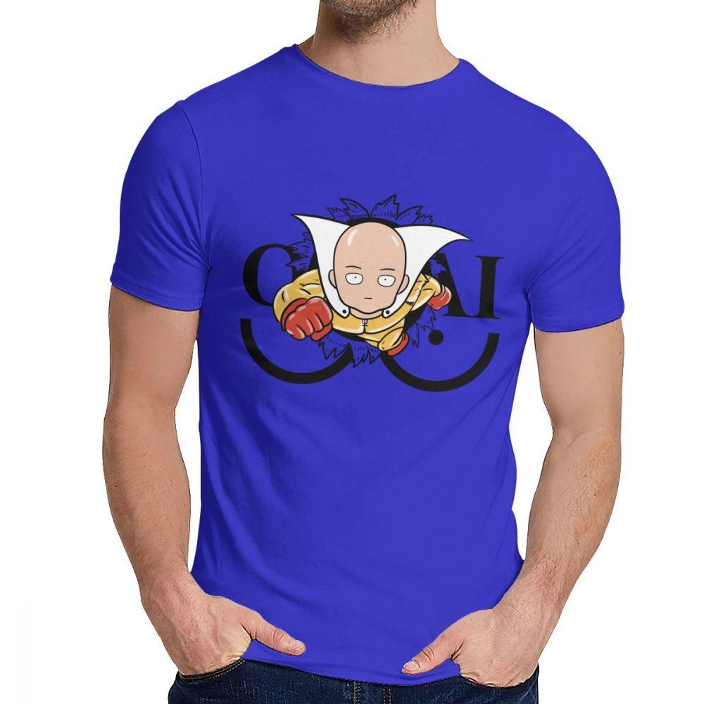 Man S O Neck Japanese Anime Punch Man Oppai Crash Short Sleeve Hip Hop Unisex 100 XL