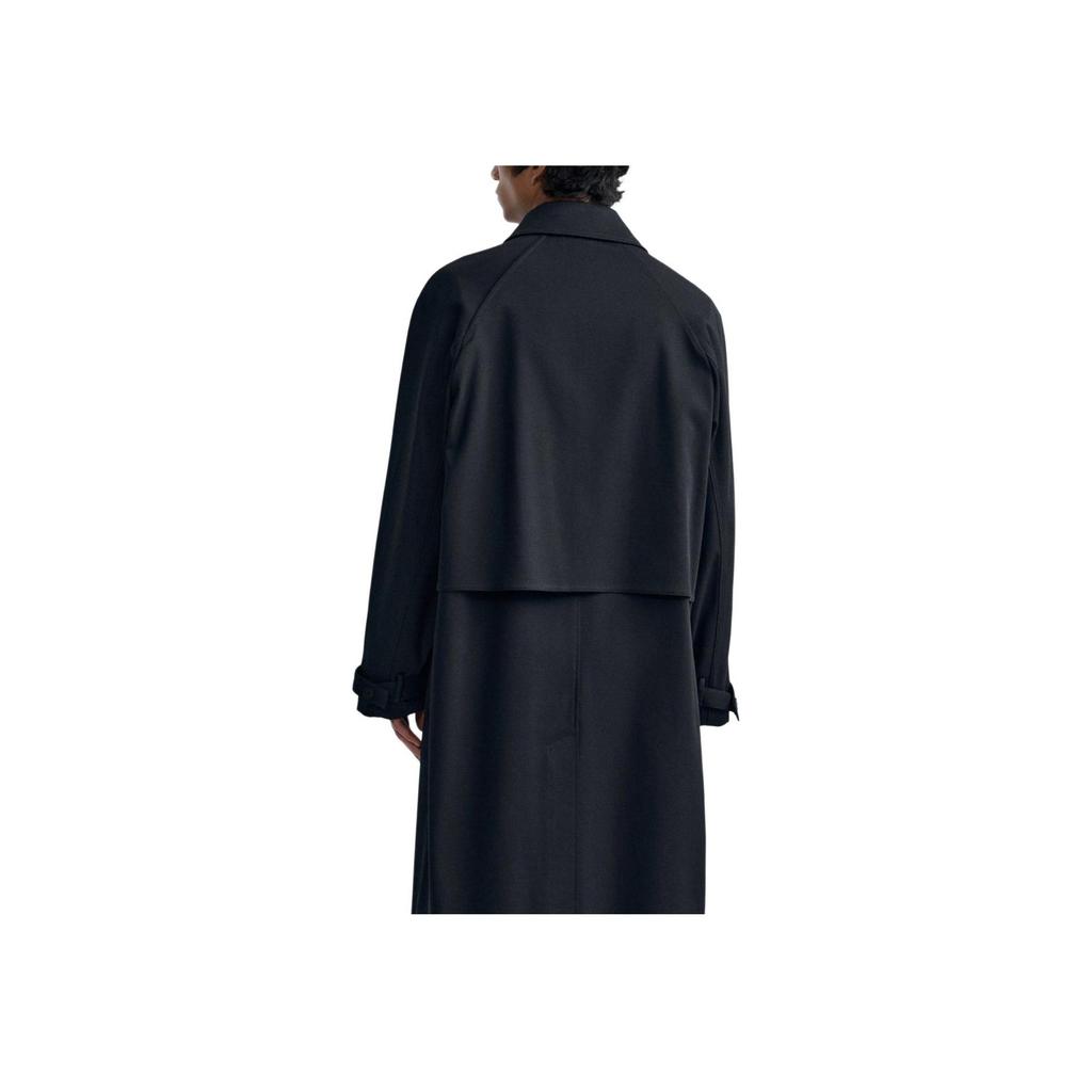 Zara Einfarbiger Bequemer Vielseitiger Trenchcoat Herren Oberbekleidung Blau 04133062401-36