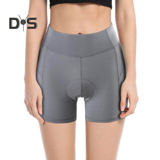 Women Ergonomic Cycling Shorts 4D Padded Lightweight Breathable Mesh Fabric Slim Fit Design Bike Shorts