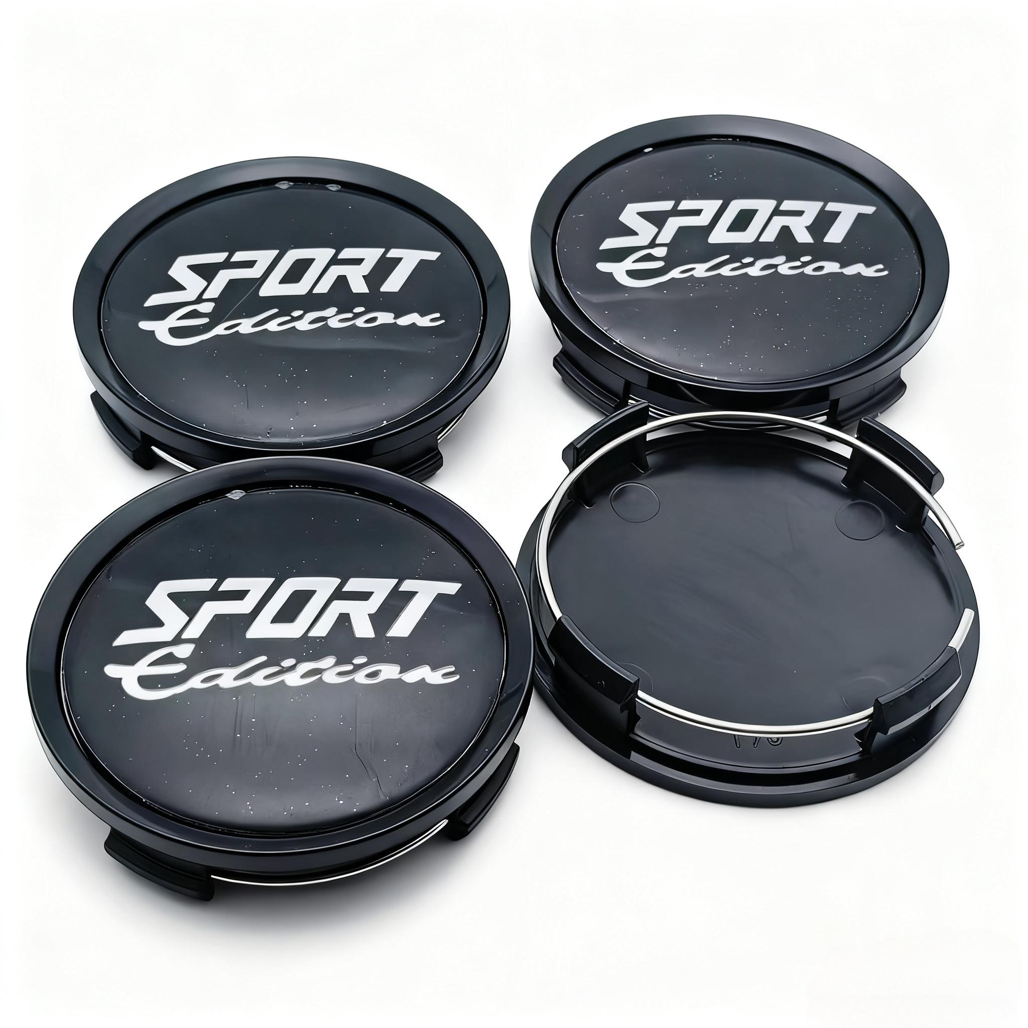 

4pcs Sport Edition Logo Badge Emblem Car Wheel Center Caps 74mm Clips 69mm Wheels Hub Cap Rim Hubcaps Dust Cover Car Accessories Sport Edition Badge&4pcs T75 Wheel Cap