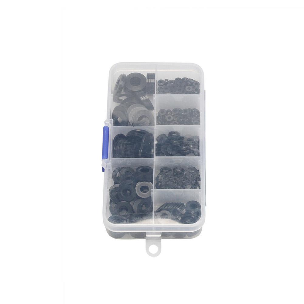 Black Flat Washer Buffer O Ring Packer Seal Sink Tap Accessory Bath Elements Nylon Plumbing Brand New Suitable