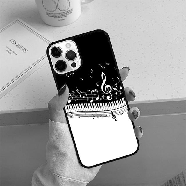 

Piano keys Vintage Music Notes Phone Case For iPhone 17 Air 14 15 16 13 12 Cover For Apple Pro Max 6S Plus iPhone 17pro