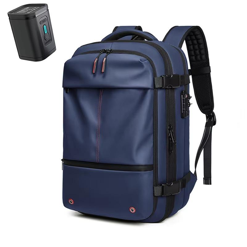 Reis Mannen 17 Inch Laptop Rugzak Vacuüm Compressie Rugzak Zakelijke Grote Capaciteit Schoolrugzak Uitbreidbare Buitenrugzak