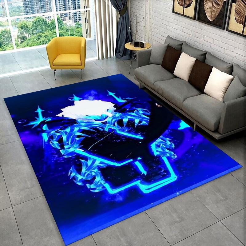 Classic B-Blox Fruit Cartoon Game Carpet Rug for Bedroom Living Room Sofa Playroom Doormat Home Decor,Kid Area Rug Non-slip