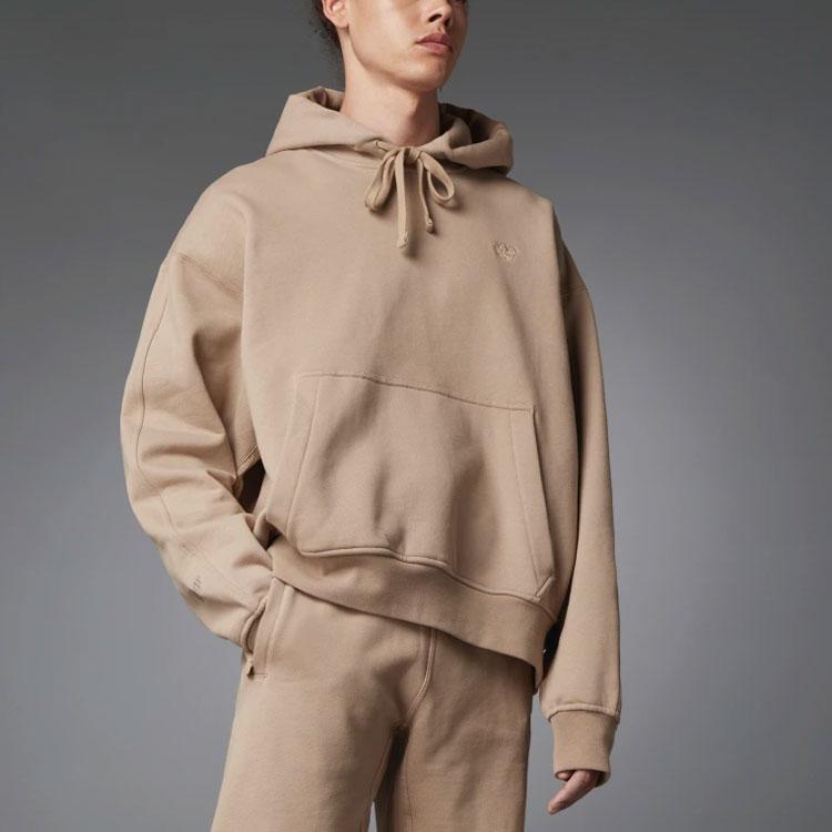Adidas Originals Trefoil Logo Solid Hoodie Men Tops Brown H33452
