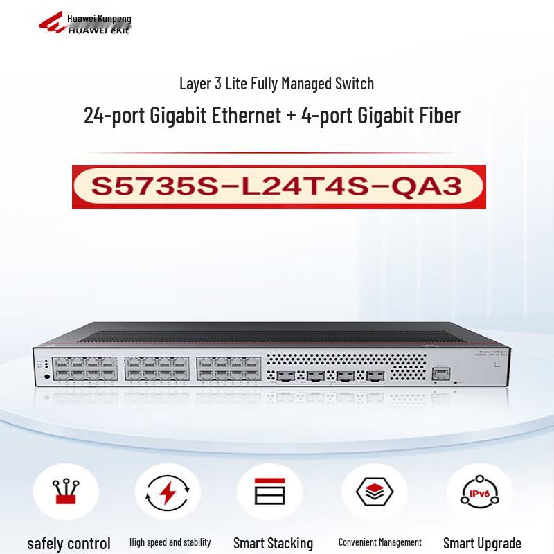 

Huawei KunLun S5735S-L24T4S-QA3 Gigabit Switch