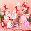 Chumia Valentine's Day Plastic Toy Shovels I Dig You Toy Shovels Set with I Dig You Stickers Valentine Tags with Ribbon Favor(133 Pieces)