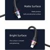 USAMS 6A USB Typ C Kabel LED Indikátor Lightning Kabel Pro iPhone 13 12 Huawei Samsung Xiaomi Mobilní Telefon PD 100W Rychlá Nabíječka