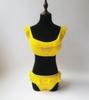 Set Costume da Bagno Bikini a Balze di Pizzo Europeo e Americano