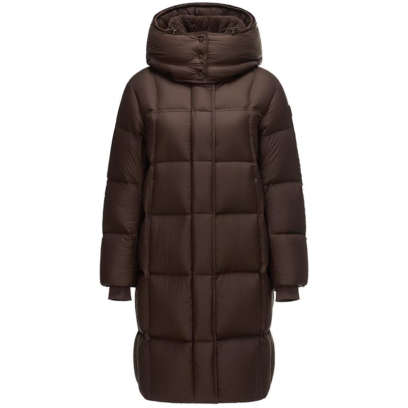 Tanboer Women s Oversized Mid-Length Winter Down Coat L
