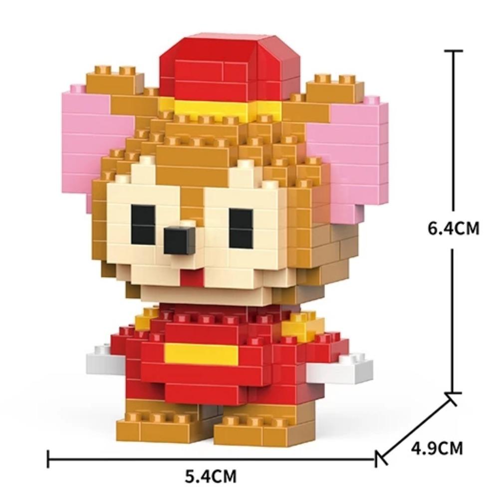 Disney Anime Princess Building Blocks Stitch Mickey Mouse mini Action toy Figures Blocks Toys Bricks Assemble Toys Kids Gifts