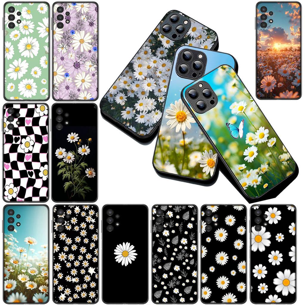 Cover for Samsung Galaxy S24 S25 S23 FE Ultra Plus S7 Edge S25+ S23+ A56 5G Casing Phone Case Bloom Fresh Little Daisy Flower