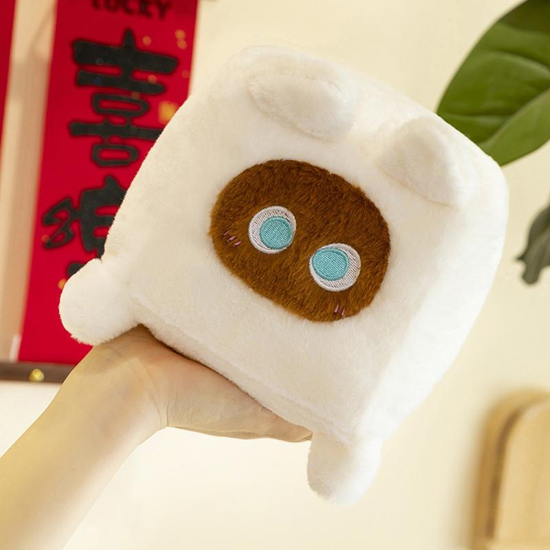 Plush Square Cat Toy Stuffed Animal Doll Cartoon Bedroom Decoration Kids Gift
