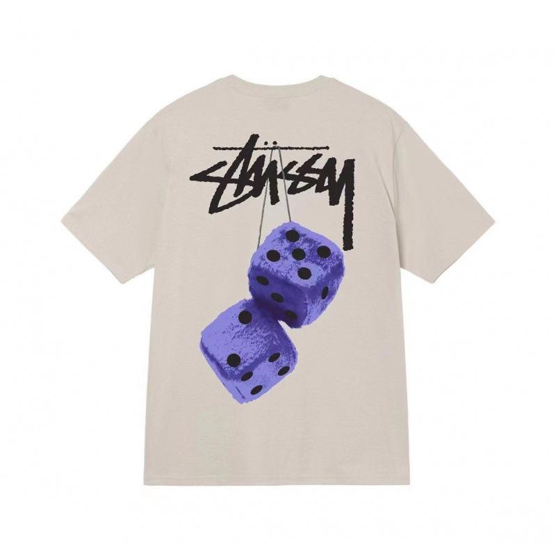 Grenzüberschreitende europäische und amerikanische Trendmarken, eine Vielzahl bedruckter Herren- und Damen-Kurzarm-T-Shirts, 220 Gramm lockere Streetwear-T-Shirts