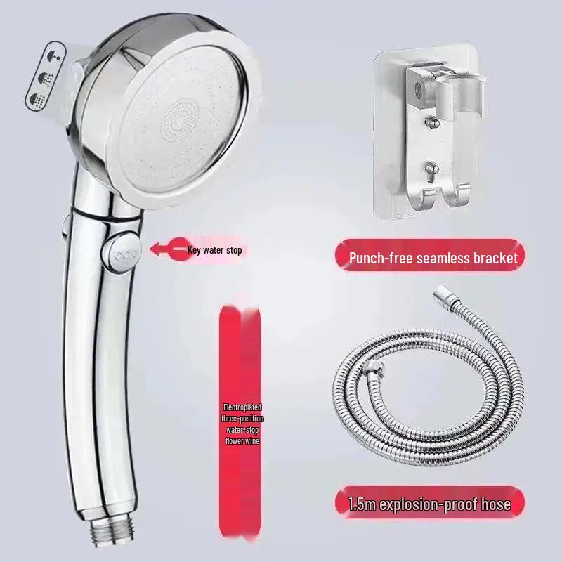 Ciśnieniowy Zestaw Prysznicowy Deszczowy Jednogłowicowy z Baterią i Podgrzewaczem Wody