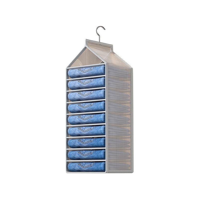 Pants, clothes storage hanging bags wardrobe layered hanging clothes separation and sortingdivine toolfor homefabric storagerack