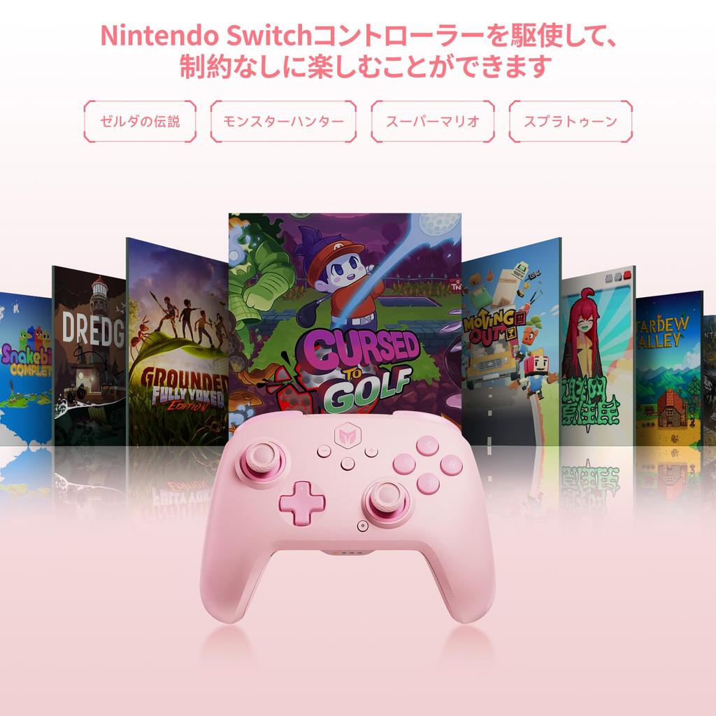 BIGBIG WON CHOCO Switch Bluetooth Rapid Fire HD NFC Back Programmable 1000mAh High Gyro Compatible with Switch and Includes Japanese Instruction