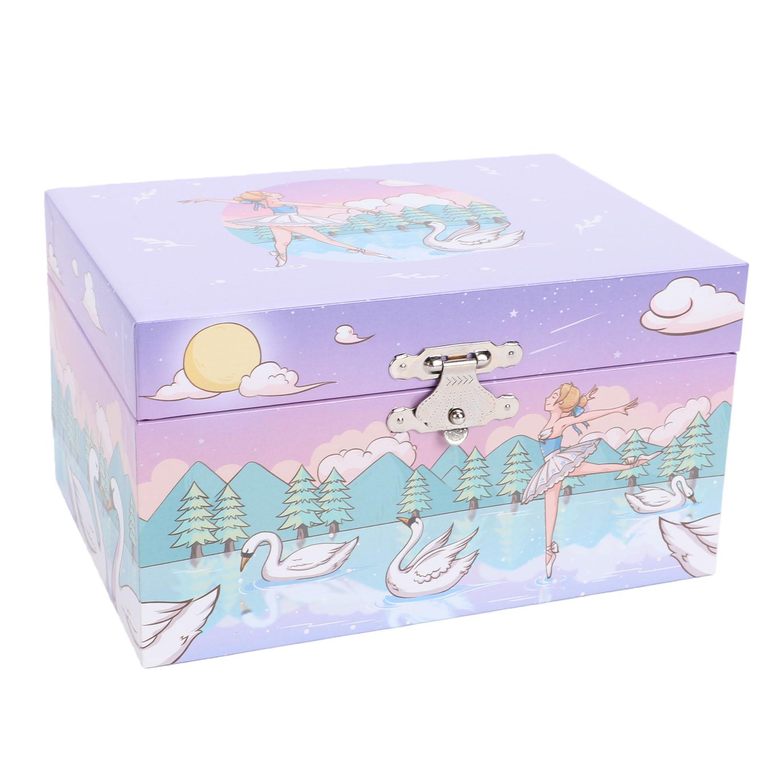 Musical Jewelry Box with Large Storage Space Rotating Doll Music Box for Kids Birthday Gift Musical Jewelry Box