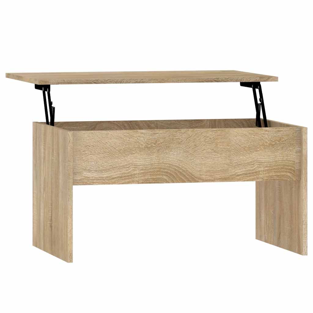 Vidaxl Coffee Table, Sonoma Oak, 80X50.5X41.5 Cm