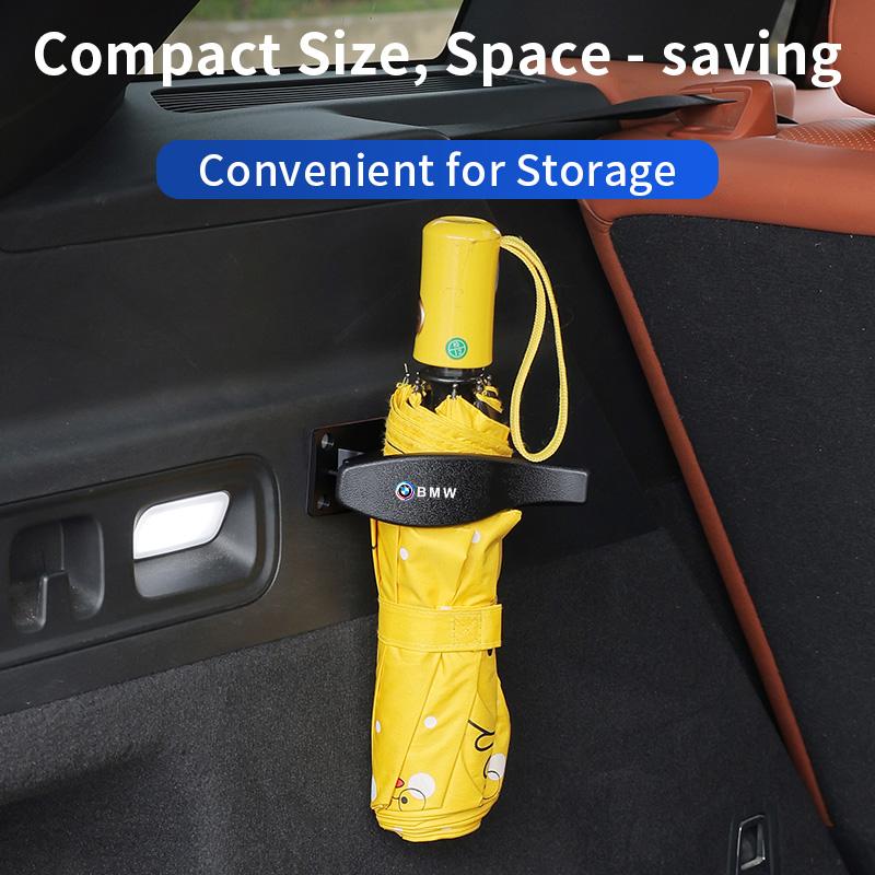 QXFA9 New Multifunctional Car Umbrella Holder Fixing Bracket Car Trunk Fastener Clip Hook For BMW 50TH X4 X1 X3 X5 E46 M1 E90 M2 M5 M3
