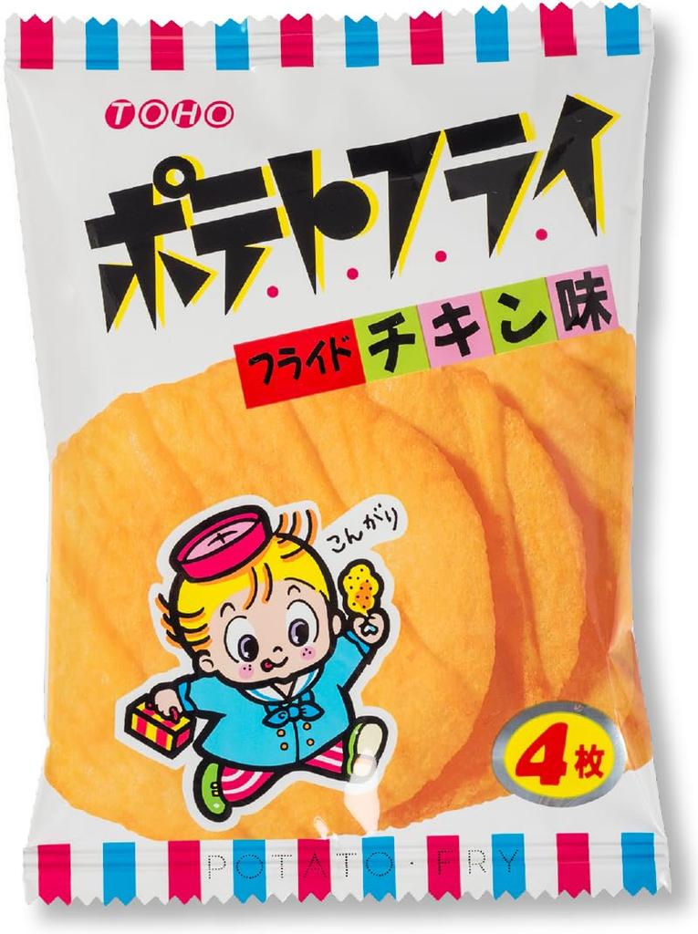 Toho Seika Potato Fries 3 Types Assorted (fried Chicken / Kalbi Grill / Potato Salt Butter) 6 Bags Each, 18 Bags In Total