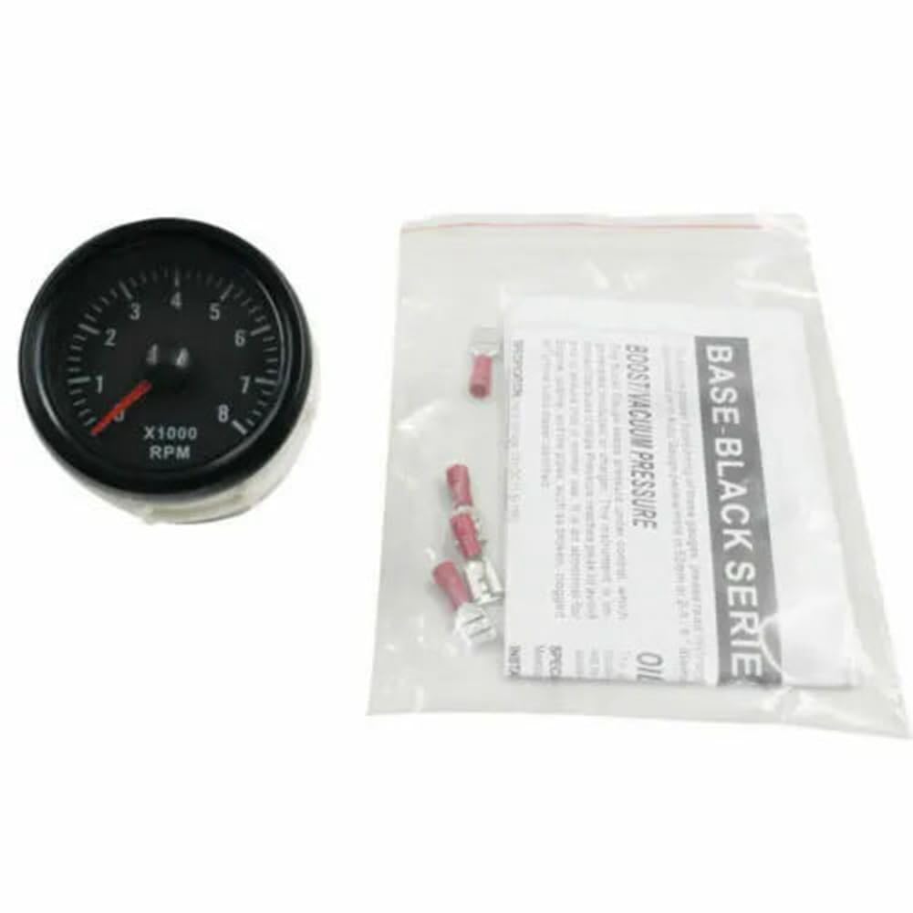 52MM Electric Tachometer 0-8000 RPM 2 Inch RPM Tachometer 2 3 4 5 6