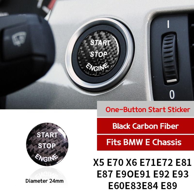 

Carbon Fiber Car Styling Interior Engine Start Stop Button Cover Trim For BMW E60 E90 E93 E70 F10 F12 F25 F26 F15 F20 G30 G05 G2