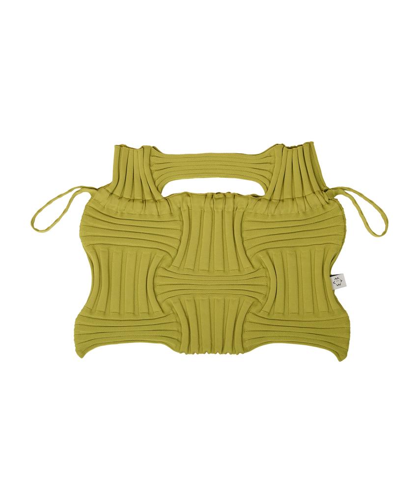 Pleatsmama Big Bow Bag Olive