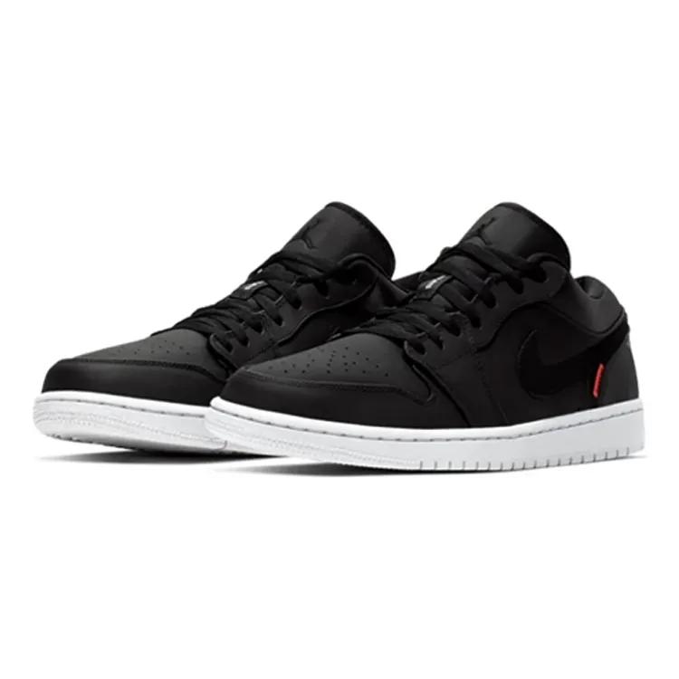 Paris Saint-Germain Air Jordan 1 Low BG (Unisex) Black / Infrared 23-White Vintage Basketball Shoes CN1077 001
