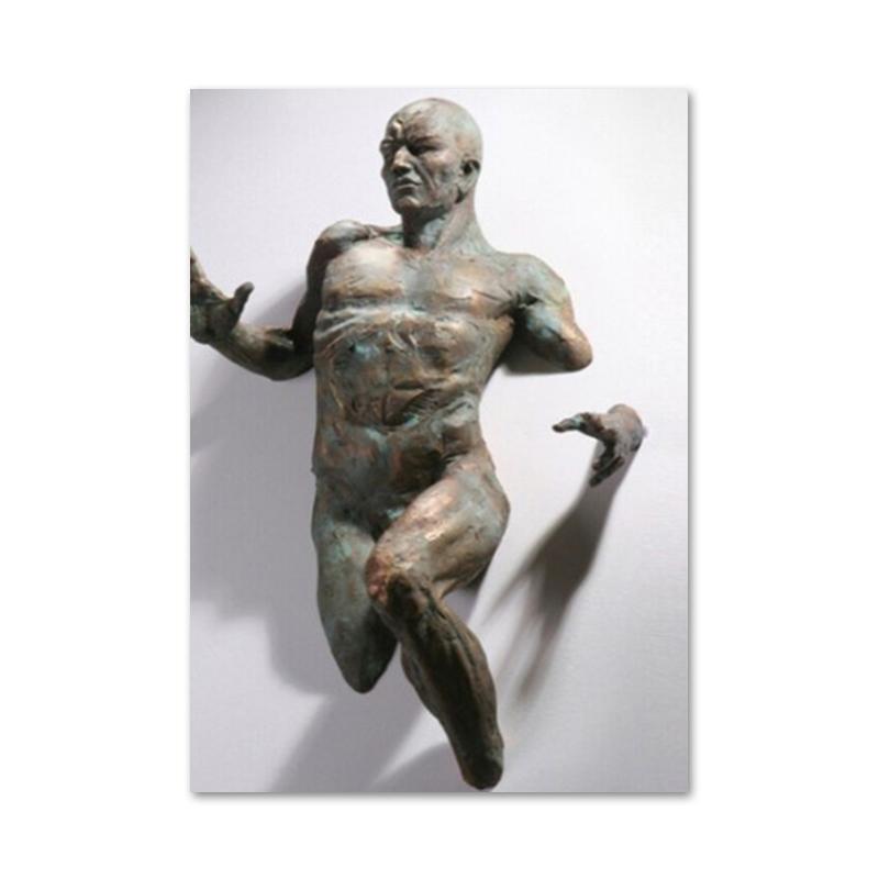 Abstract Statue Figure Canvas Painting Visual 3D Effects Posters Prints Wall Art Picture For Living Room Home Decor Gift Cuadros