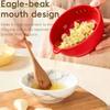 Ceramic Ginger Grater Grinding Tool Multi-functional Ginger Puree Grinder 5/7 Hole Sizes Built-In Grater Food Grinding Bowl