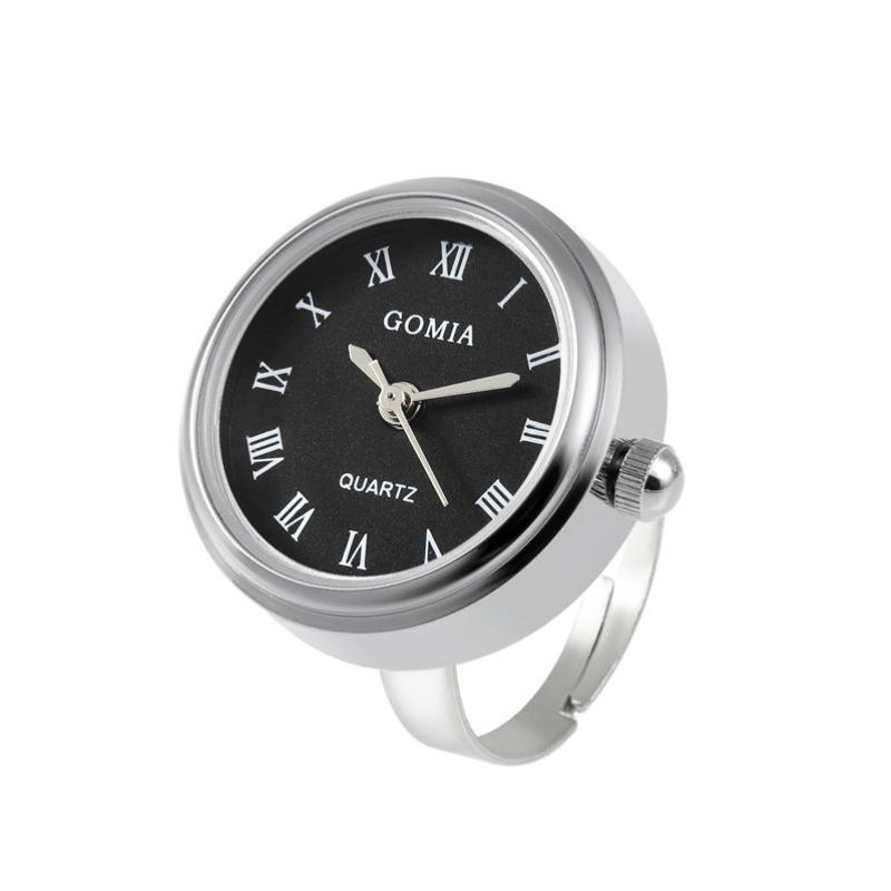 Anelli Orologio da Dito Romani Acciaio Inossidabile Impermeabile Mini Anello Coppia Gioielli di Moda