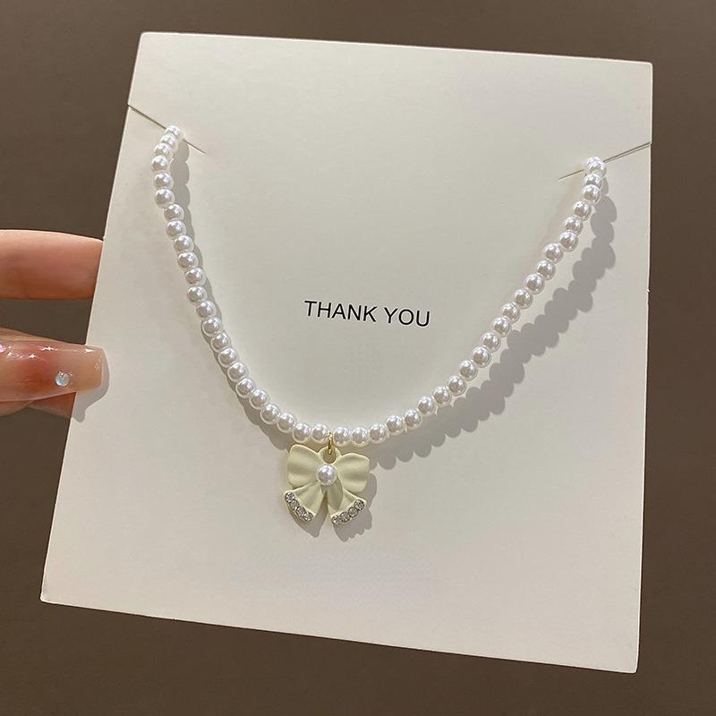 

2024 Новая Мода Жемчужное Колье Ожерелье Милая Цепочка Подвеска Для Женщин Ювелирные Изделия Подарок Для Девушки