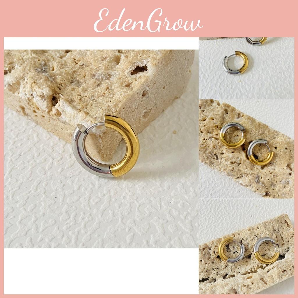 Elegant Plated Alloy Earrings With Geometric Circle Design For Women