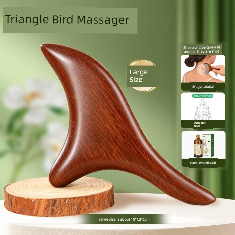 Triangle Bird Foot Massage Device Point Foot Scraping Plate Tendon Handy Gadget Massage Stick Acupoint Meridian Massage Tool