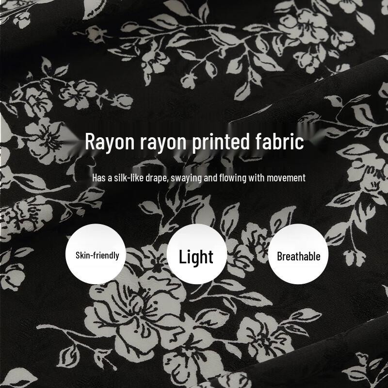 GOELIA Camellia Print Spaghetti Strap Maxi Dress