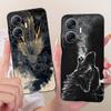 For Infinix Hot 30 5G X6832 Cool Dragon Tiger Pattern Phone Case For Infinix Hot30 5G Black Silicone Soft Cases