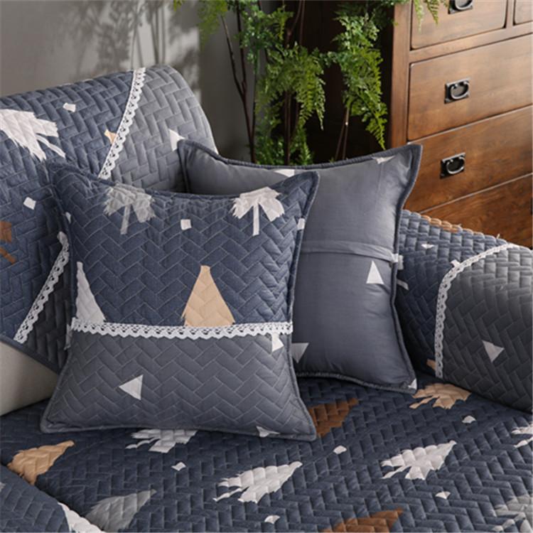 Washed Cotton Lace Stitching Fabric Sofa Cushion Four Seasons Simplicity Non-Slip Combination Sofa Towel Full Covered