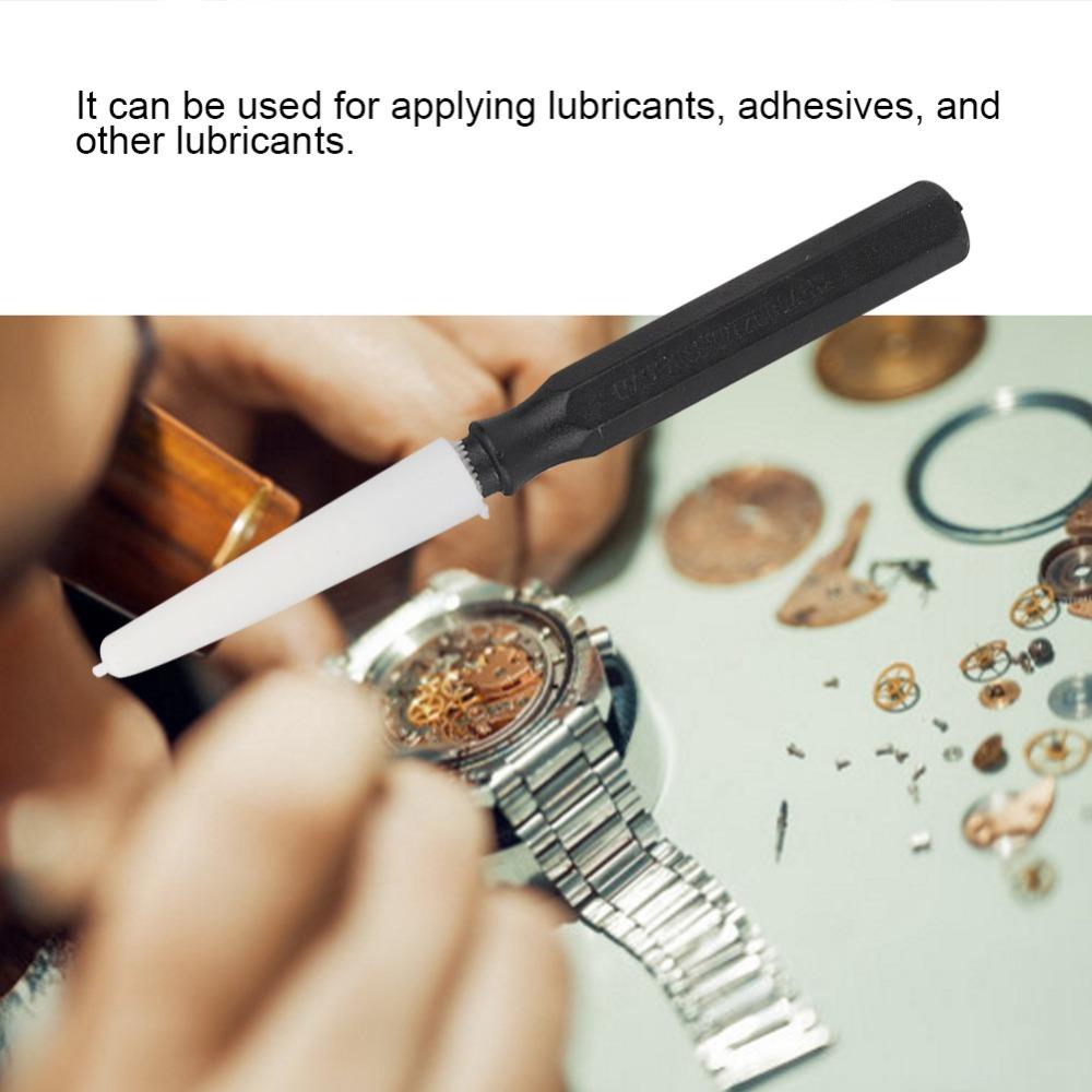 Plastic Material Oil Pin Pen Black Color Watch Repair Tool Clock Repair Tool  Watchmakers Use