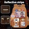 New Cartoon LABUBU Schoolbag Lightweight Burden-reduced Ridge Protection and Large-capacity Children's Schoolbag Backpack for Grades 1-6