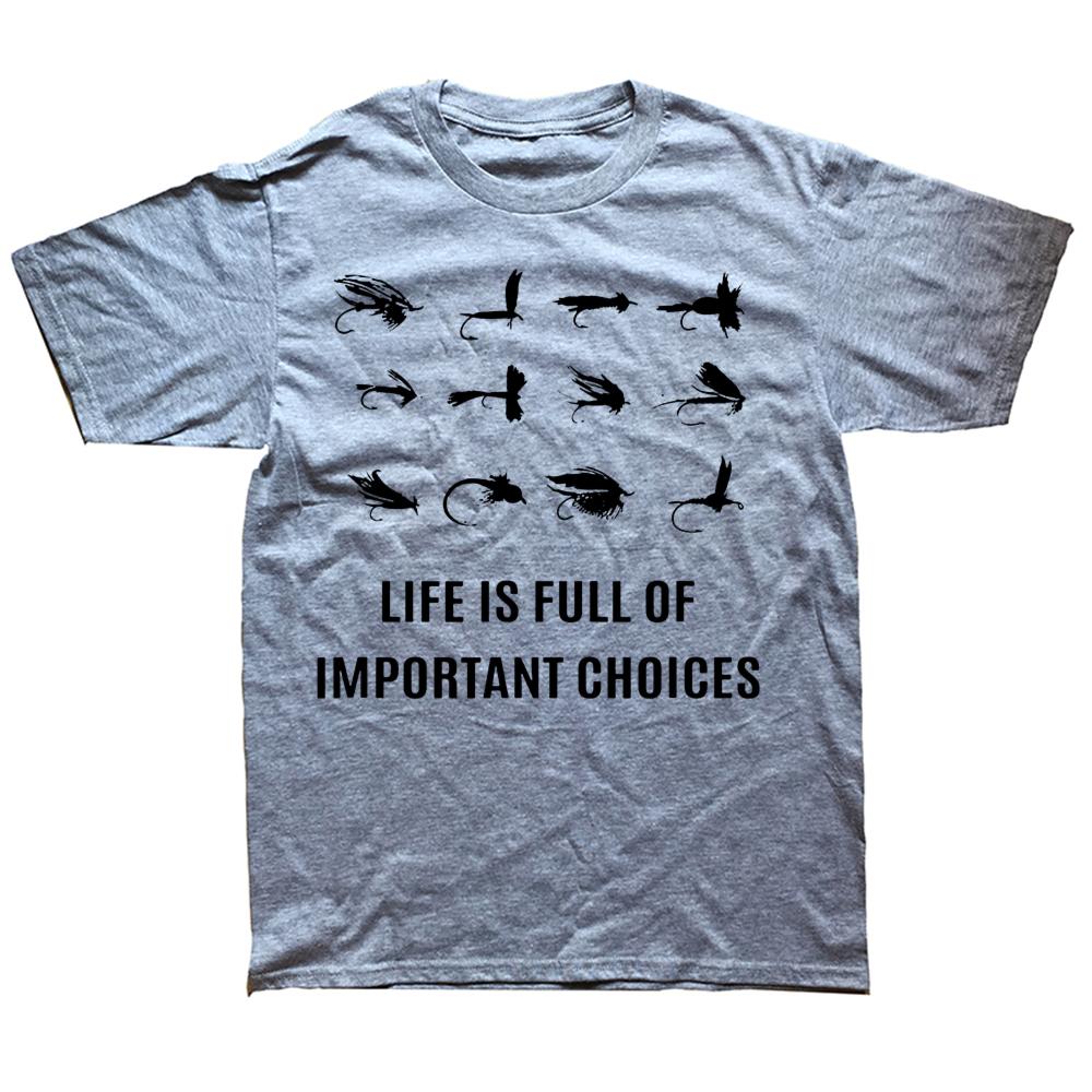 Lustige Fliegenfischen Fischer T-Shirts Grafik Baumwolle Streetwear Kurzarm Geburtstagsgeschenke Sommerstil T-Shirt Herrenbekleidung