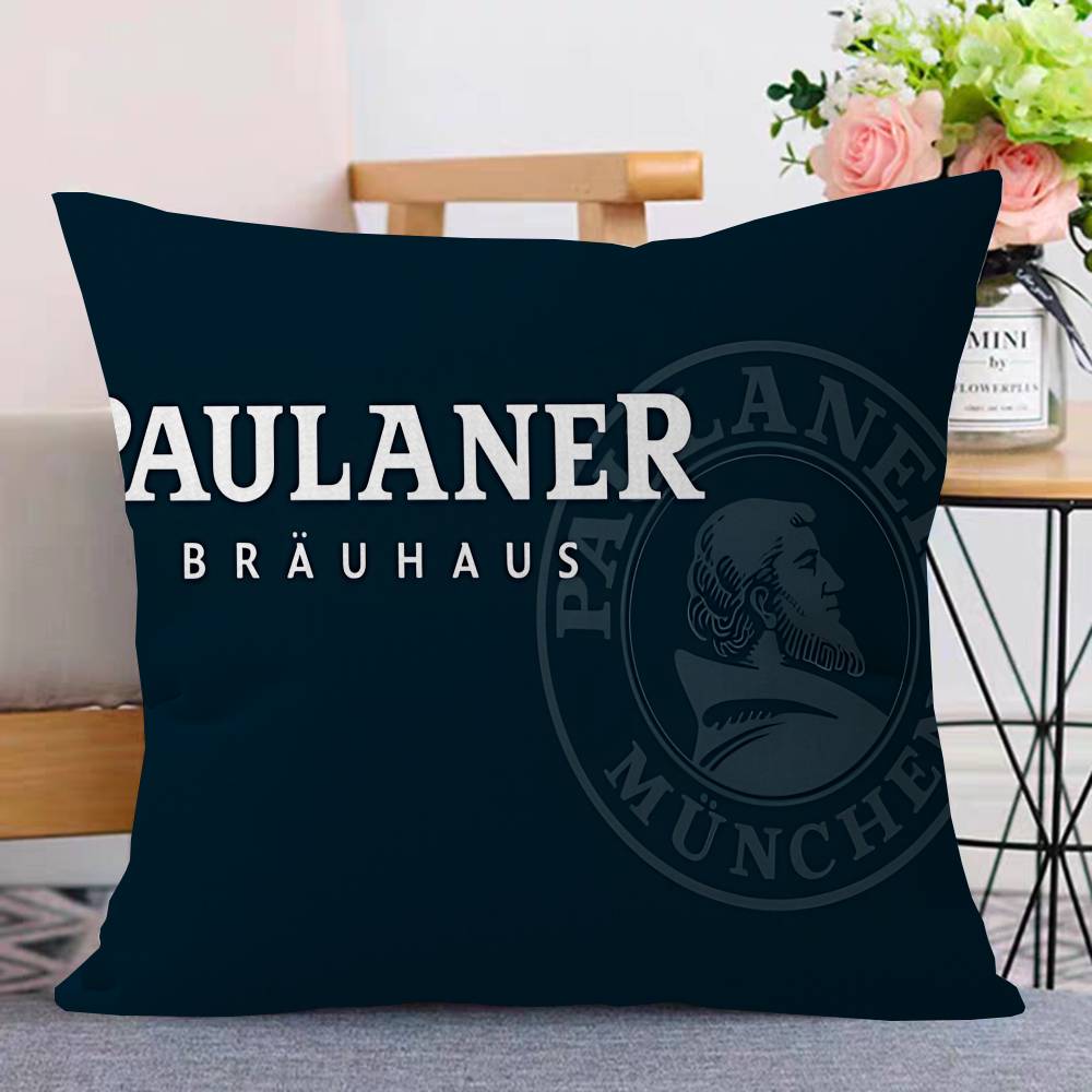 German Beer Paulaner Personalized Pillow Cover Kids Bedroom Wild Party Decor Pillowcase Kid Birthday Shower Gift