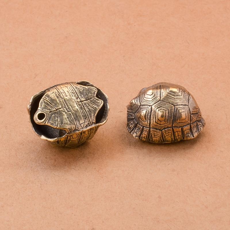 1PC Turtle shell bell brass keychain pendant pendant