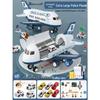 Extra Large Transforming Airplane Toy with Music and Storage Features for Kids