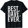 Funny Best Dave Ever Letter Meme Women's T-Shirt Men Tee Cotton Harajuku Short Sleeve Oversized O-Neck Tops