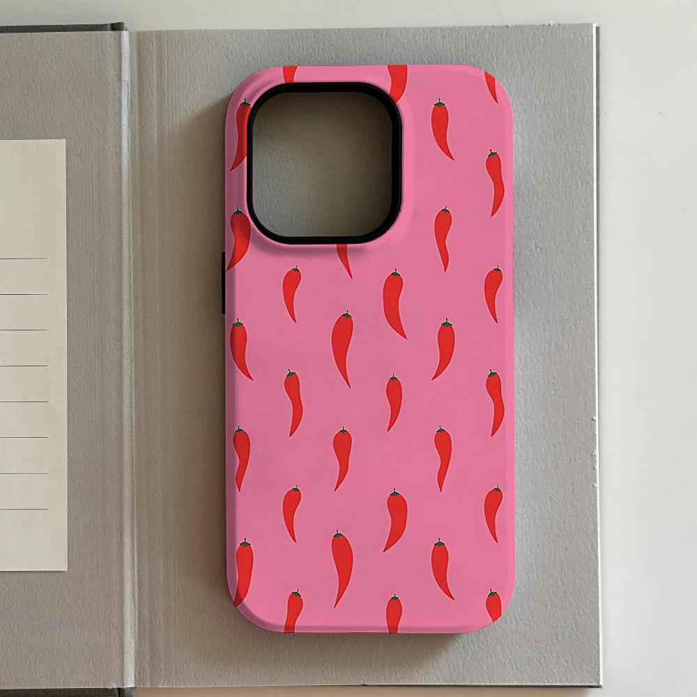 Luxury Red Crayfish Phone Case for iPhone 17 16 15 14 13 12 11 X XS XR XSMAX 7 8 Air Pro Max Plus Luxury Double-layer Back Cover