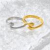Yunjin, Korean Version, Fashionable and Versatile Temperament, Loving Hug, Couple Opening Adjustable Ring, Factory Spot.