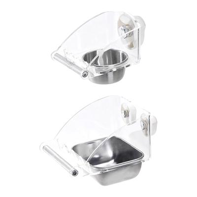 Bird Feeder for Cage Food Container with Anti Slip Stand Parakeet Cage Accessories for Parakeets Small Cockatoos Parrot Bird