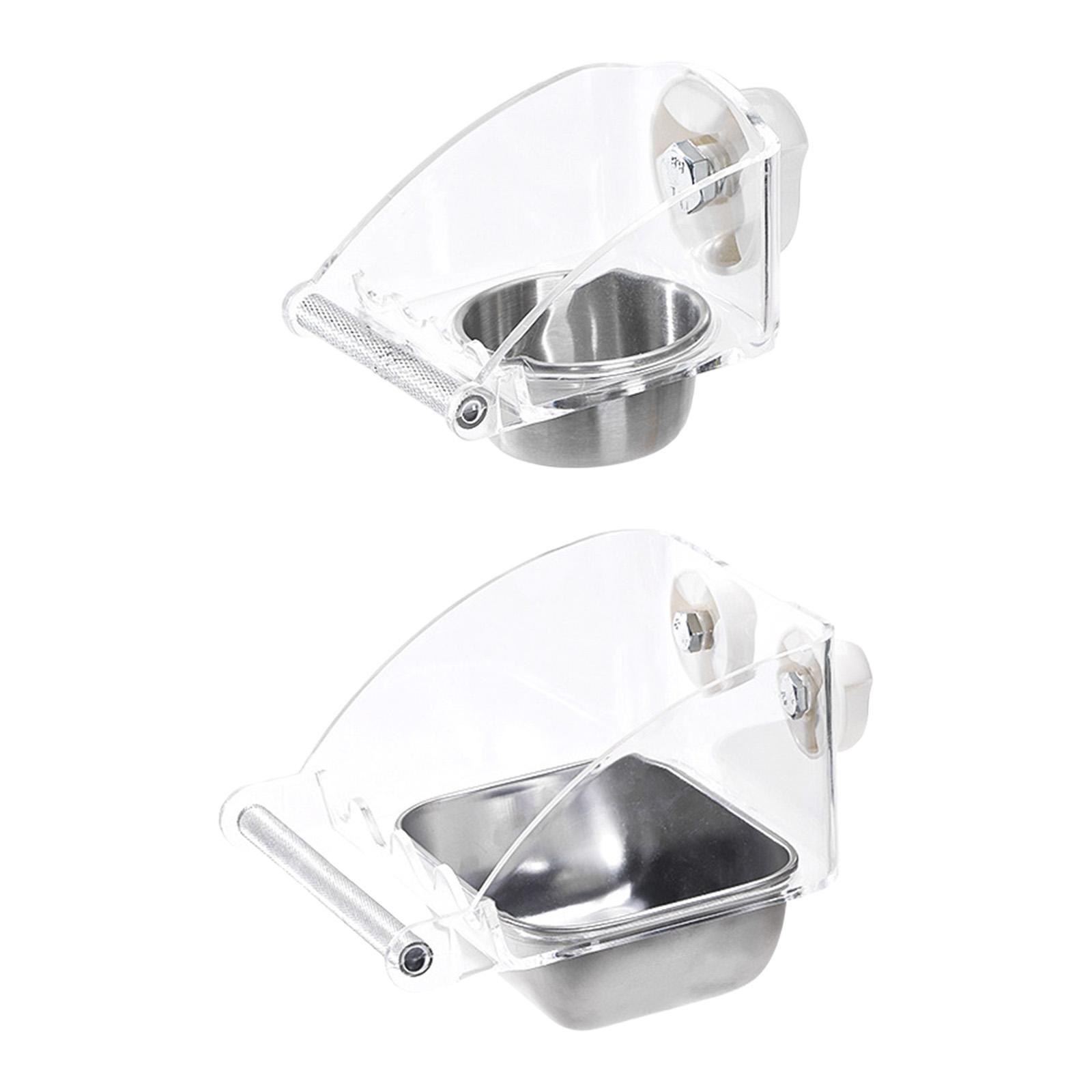 

Bird Feeder for Cage Food Container with Anti Slip Stand Parakeet Cage Accessories for Parakeets Small Cockatoos Parrot Bird S